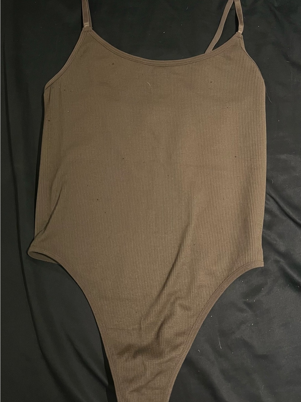 Ardene Ribbed Brown/Camel Bodysuit